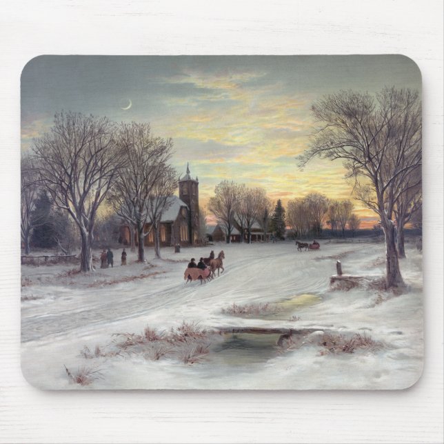 Christmas Eve Mouse Pad (Front)
