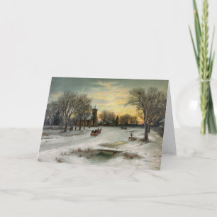Christmas Eve Night Holiday Card