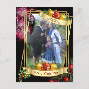 Christmas Eve party Announcement Postcard