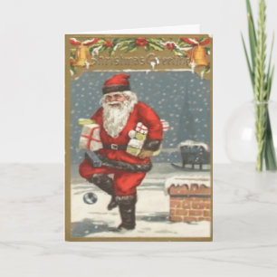 Christmas Eve Santa Greeting Card