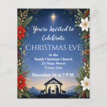 Christmas Eve Service Announcement Flyer