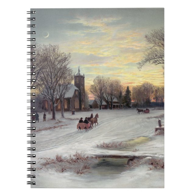 Christmas Eve Spiral Notebook (Front)