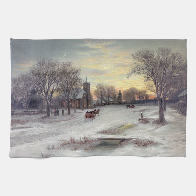 Christmas Eve Tea Towel (Horizontal)