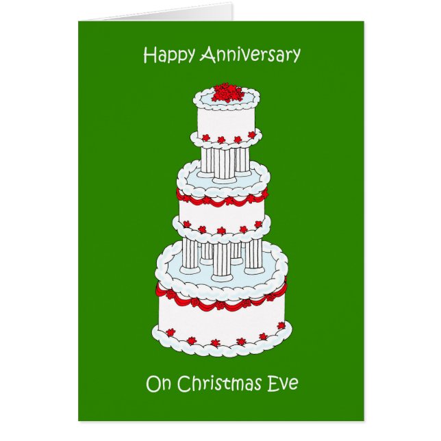 Christmas Eve Wedding Anniversary Congratulations (Front)
