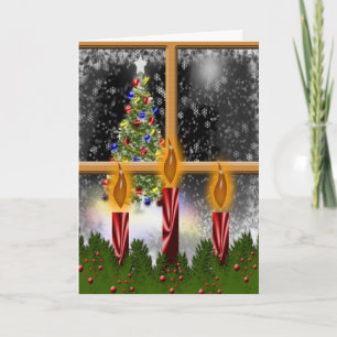 Christmas Eve Window Holiday Candles Holidays Xmas