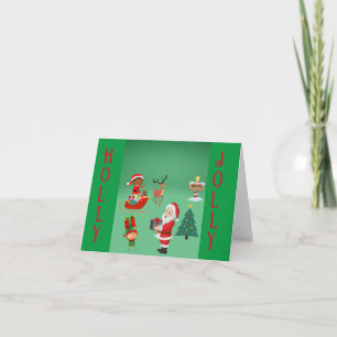  CHRISTMAS EVE WITH SANTA AND ELVES CARD