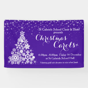 Christmas event sparkle tree ultra violet banner