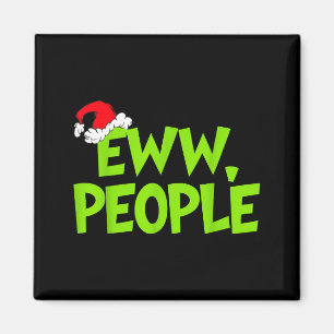 Christmas Eww People Mens Women Funny Santa Hat Gr Magnet