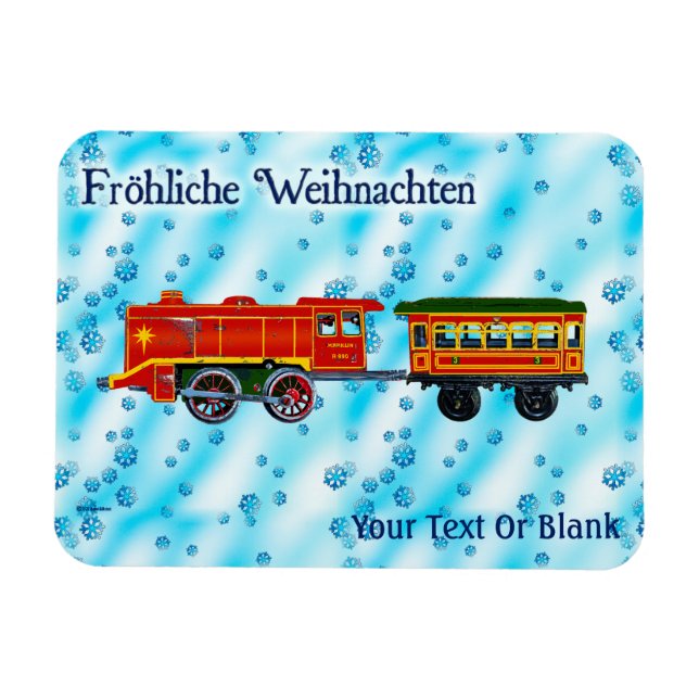 Christmas Express - Fröhliche Weihnachten Magnet (Horizontal)