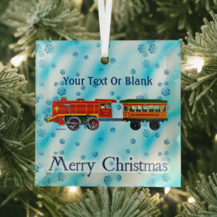 Christmas Express - Merry Christmas Glass Tree Decoration