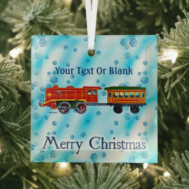 Christmas Express - Merry Christmas Glass Tree Decoration (Insitu)