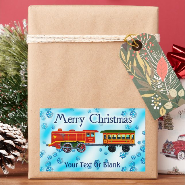 Christmas Express - Merry Christmas Rectangular Sticker (Holiday)