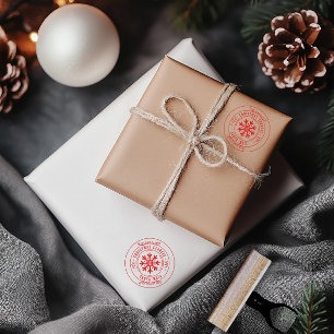 Christmas Express Red Classic Rubber Stamp