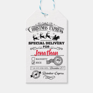 Christmas Express, Special Delivery Gift Tags
