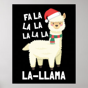 Christmas Fa La Llama Essential Poster