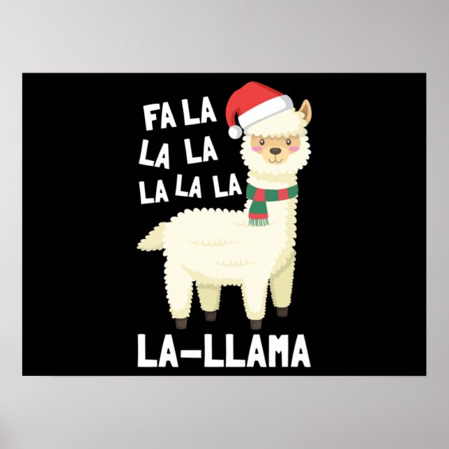 Christmas Fa La Llama Essential Poster (Front)