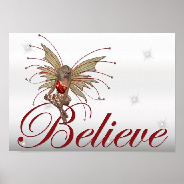 Christmas Faerie Believe 2 - Fantasy Print (Front)