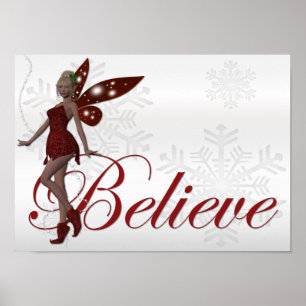 Christmas Faerie Believe 3 - Holiday Print