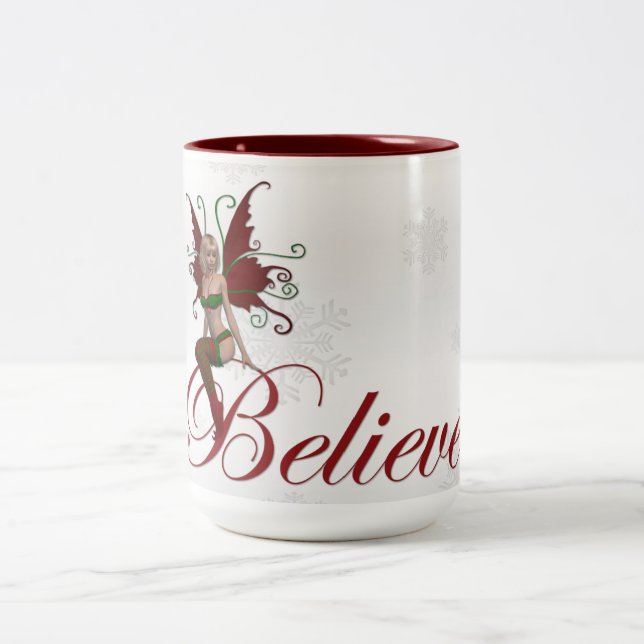 Christmas Faerie Believe Design1 Fantasy Mug (Center)