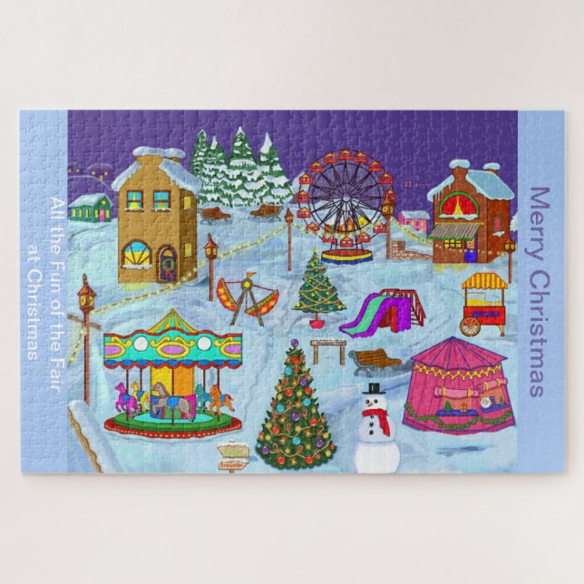 Christmas Fairground Jigsaw Puzzle (Horizontal)
