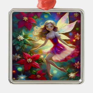 Christmas Fairy Collection - Ash Blonde Hair Metal Tree Decoration