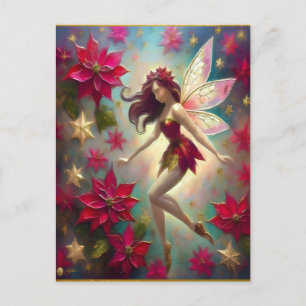 Christmas Fairy Collection - Auburn Hair Postcard