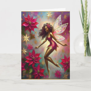 Christmas Fairy Collection - Brown Natural Hair Card