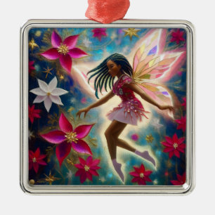 Christmas Fairy Collection - Cornrows Braids Hair Metal Tree Decoration