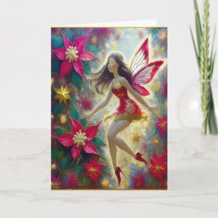 Christmas Fairy Collection - Dark Brown Hair Card
