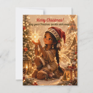 Christmas Fairy Holiday - Magical Greeting card