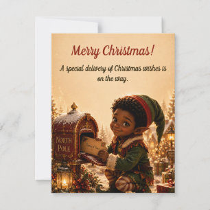 Christmas Fairy Holiday - Magical Greeting card