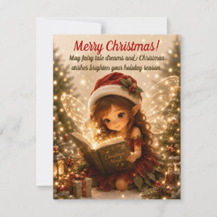 Christmas Fairy Holiday - Magical Greeting card