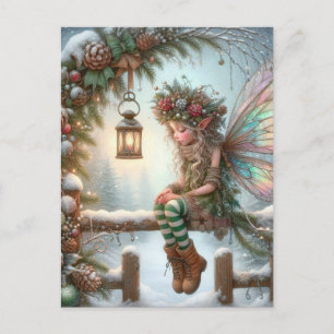 Christmas Fairy Holiday Postcard
