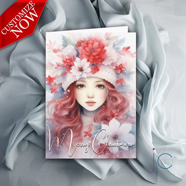 Christmas Fairy of the Flowers Card (Customizable Text )