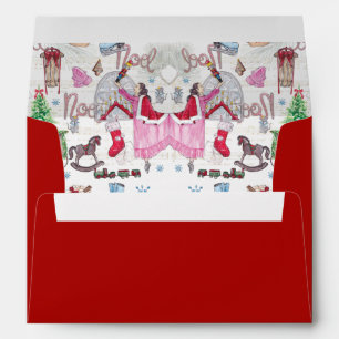 Christmas Fairy Tale Cute Hand Painted Envelope