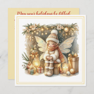 Christmas Fairy – Whimsical Winter Holiday Card
