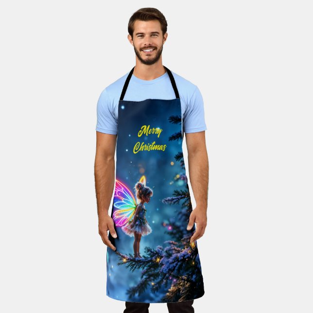 Christmas fairy winter forest festive magic apron (Worn)