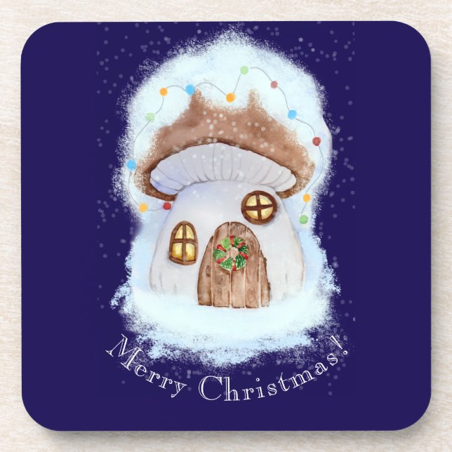 Christmas Fairytale House Coaster (Front)