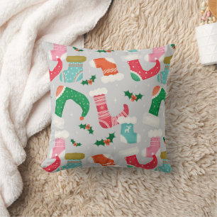 christmas falalala grey -Stockings Cushion