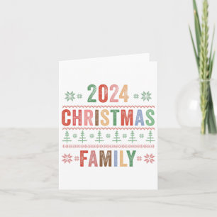 Christmas Family 2024 Matching Family Group Xmas H Card