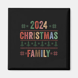Christmas Family 2024 Matching Family Group Xmas H Magnet