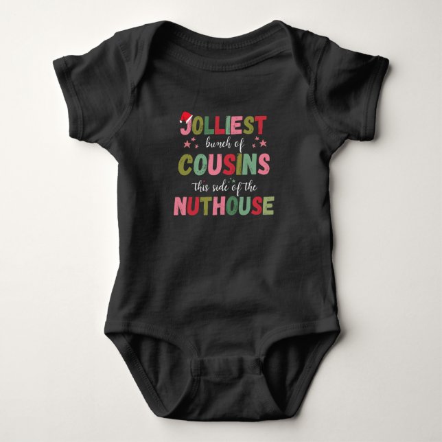 Christmas Family Cousin Reunion Matching  Baby Bodysuit (Front)