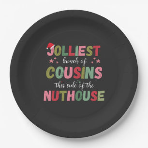 Christmas Family Cousin Reunion Matching  Paper Plate
