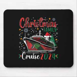 Christmas Family Cruise 2024 Cruisemas Vacation Bo Mouse Pad