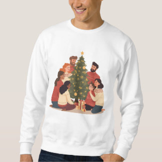 Christmas Family & Friends Cozy Holiday Sweatshirt