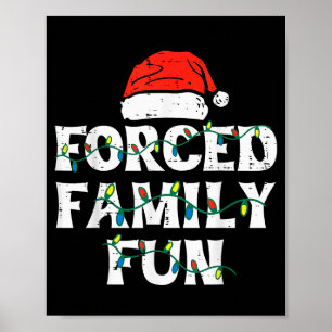 Christmas Family Funny Xmas Match Men Women Kids  Poster