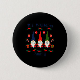 Christmas Family Gnomes Cute And Funny T Shirt  6 Cm Round Badge