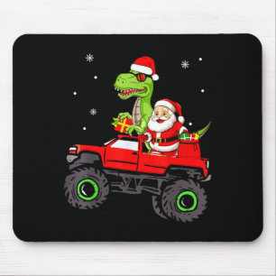 Christmas Family Matching Santa Truck Dinosaur Boy Mouse Pad