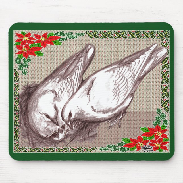 Christmas Family Mouse Pad (Front)