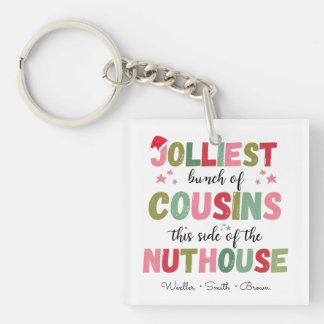 Christmas Family Name Cousin Reunion Matching Key Ring